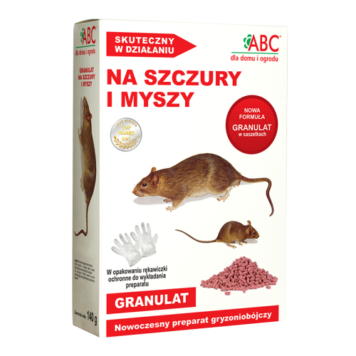 ABC granulat na szczury i myszy 140 g - skuteczna trutka