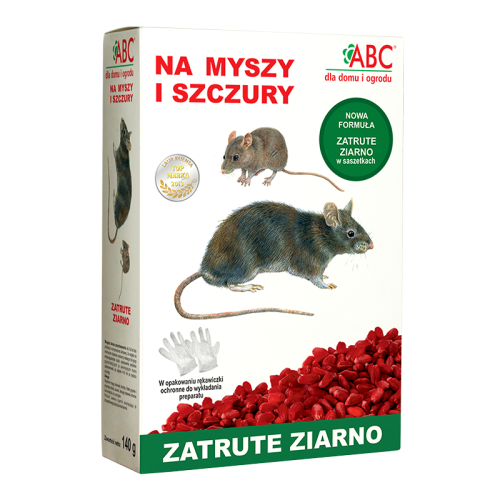 ABC zatrute ziarno na myszy i szczury 140 g - skuteczna trutka
