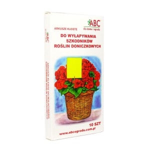 ABC Żółte arkusze kleiste doniczkowe na mszyce i ziemiórki