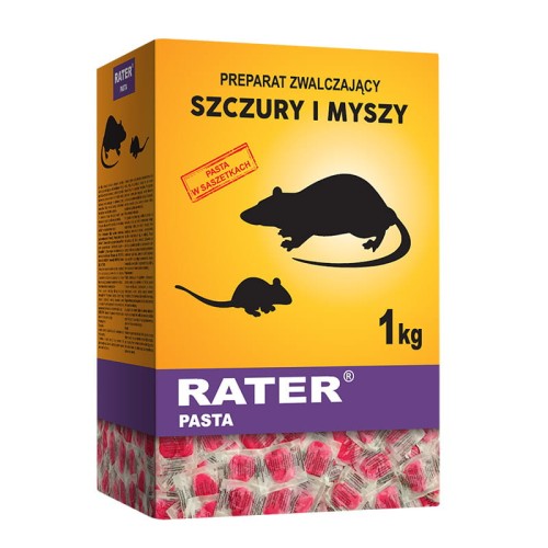 Rater pasta 1kg - trutka na szczury i myszy