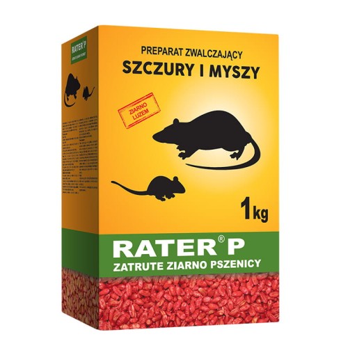 Rater P zatrute ziarno 1 kg - trutka na szczury i myszy