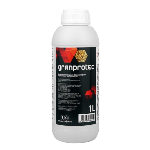 Granprotec 1 L - zwalcza szkodniki magazynowe, takie jak wołek zbożowy, mklik mączny, kapturnik zbożowiec, trojszyk gryzący, spichrzel surynamski