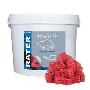 Trutka na szczury i myszy Rater Strong bloki woskowane 5kg