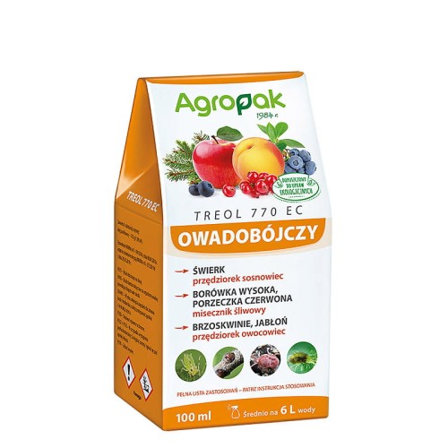 TREOL 770 EC 100 ml zwalcza przędziorki, miseczniki