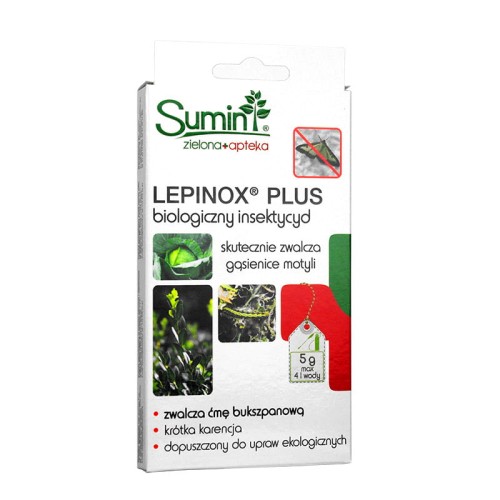 Lepinox Plus zwalcza ćmę bukszpanową 5g
